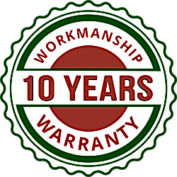 10 Years Wormanship Waranty