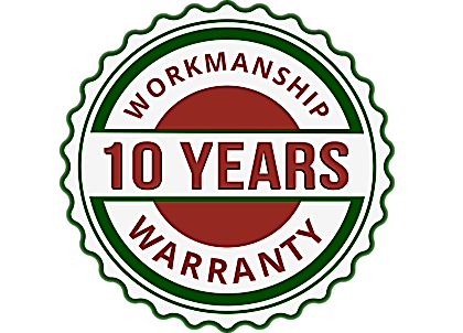 10 Years Wormanship waranty
