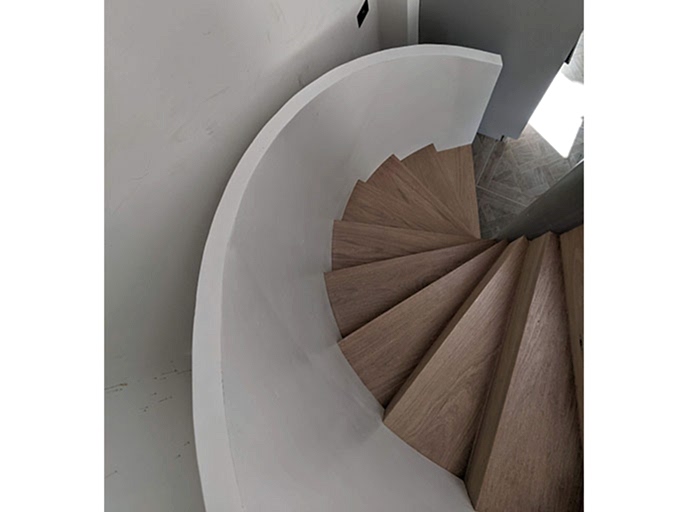 A striking oak spiral staircase feature for a newly styled home #CraftedForLife