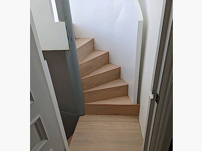 A striking oak spiral staircase feature for a newly styled home #CraftedForLife