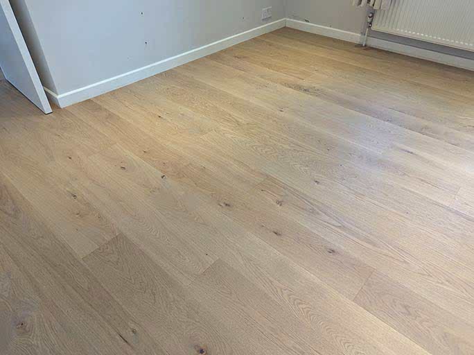 The entire surface of the first floor was made perfectly flat #CraftedForLife