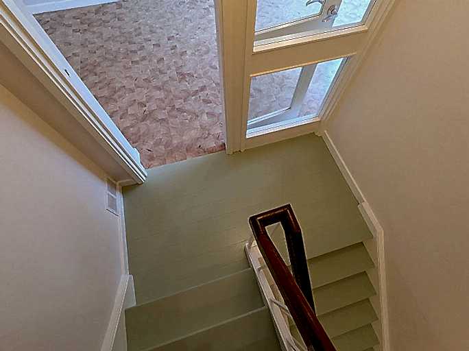 The original painted pine floorboards were replaced with solid oak boards #CraftedForLife